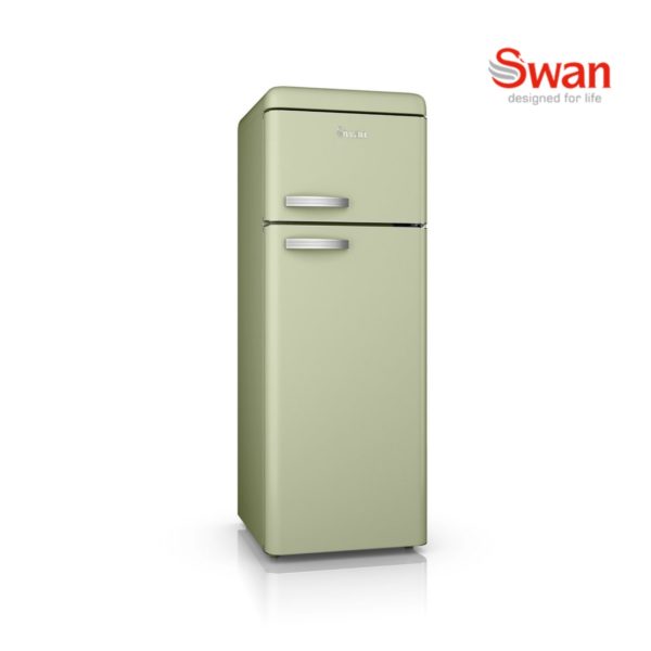 Swan SR11010GN Retro 3/4 Fridge Freezer – Green