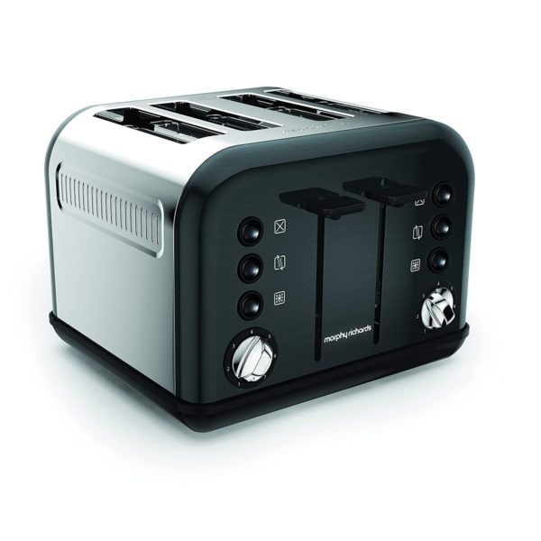Morphy Richards Accents 4 Slice Toaster – Black