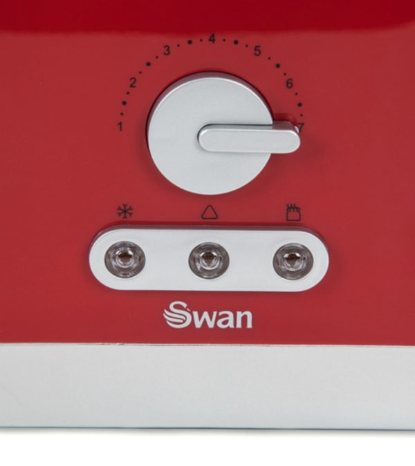 Swan ST10090REDN 4 Slice Long Slot Toaster – Red