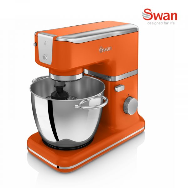 Swan SP21010ON Retro Stand Mixer 1000W – Orange