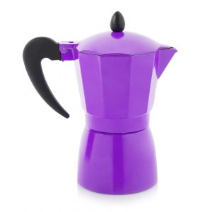 Cook In Colour MCK36002 9 Cup Aluminium Espresso Maker – Purple