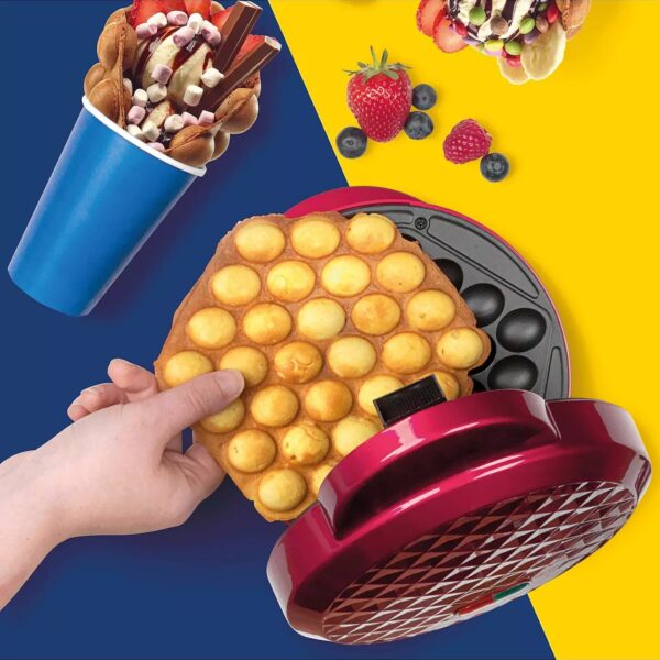 Giles And Posner EK2551G Street Style Bubble Waffle Maker Red