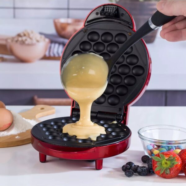 Giles And Posner EK2551G Street Style Bubble Waffle Maker Red