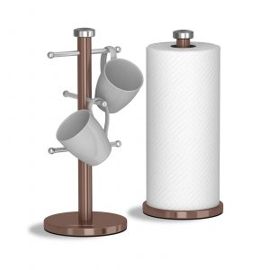 Morphy Richards Mug Tree and Towel Pole Set Copper