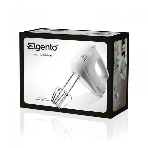 Elgento E12001 Hand Mixer 125W – White