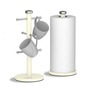 Morphy Richards 974037 Towel Pole and Mug Tree – Ivory Cream Morphy Richards 974037 Towel Pole and Mug Tree – Ivory Cream