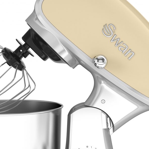 Swan SP33010CN Retro 5L Die Cast Stand Mixer – Cream