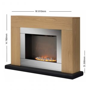 Warmlite WL45026 Shrewsbury Fireplace Suite – Oak Effect