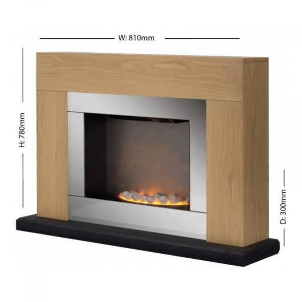 Warmlite WL45026 Shrewsbury Fireplace Suite – Oak Effect
