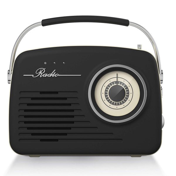 Akai A60014 AM/FM Vintage Retro Radio – Black