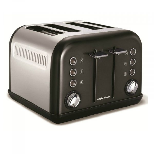 Morphy Richards 242002 Accents 4 Slice Toaster – Black