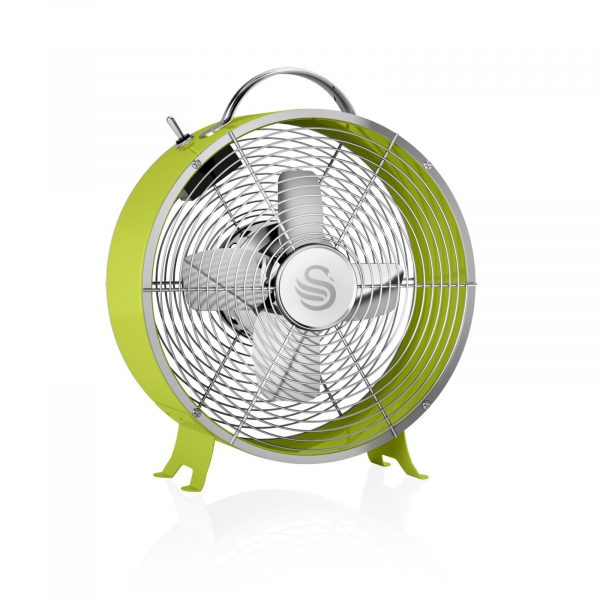 Swan SFA12630LN Retro 8 inch Clock Fan – Lime