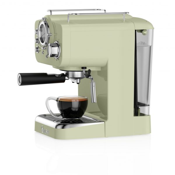 Swan Retro Pump Espresso Coffee Machine – Green