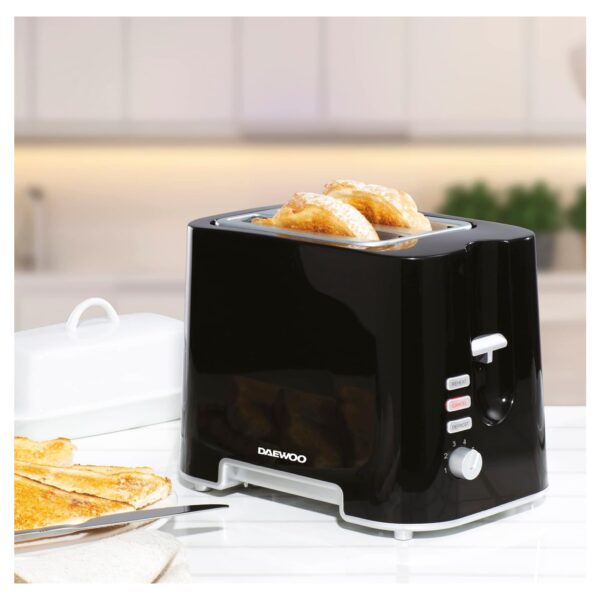 Daewoo  SDA1687 2 Slice Toaster-Black