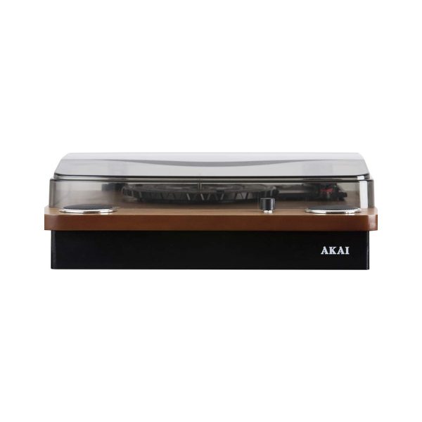 Akai A60020 Classic Three Speed Vinyl Turntable Natural Wood Finish – Oak