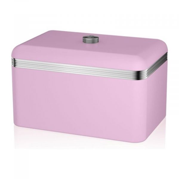 Swan  SWKA1010PN Retro Bread Bin, Pink