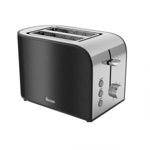 Swan ST17020GRAN 2 Slice Toaster 800W – Black / Stainless Steel