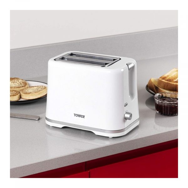 Tower T20009W 2 Slice Toaster 870W – White