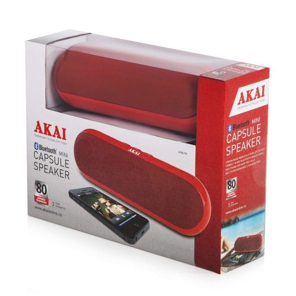 Akai A58029R Bluetooth Capsule Speaker