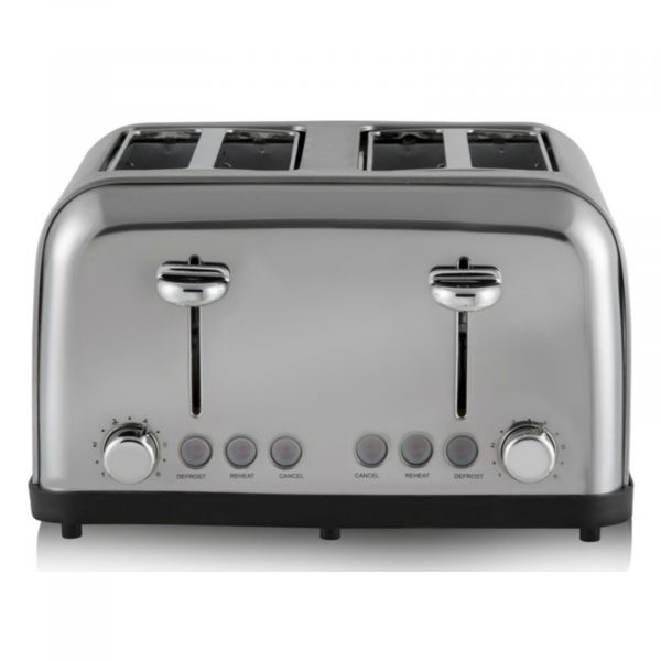 Tower T20003 4 Slice Toaster Stainless Steel