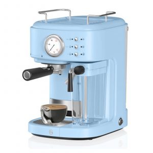 Swan SK22150BLN Retro Semi Auto 1.7L Coffee Machine – Retro Blue