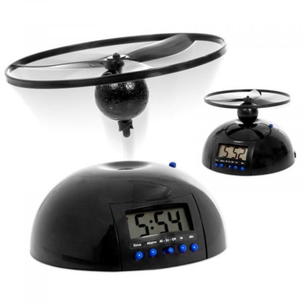 iTek IT108 Flying UFO Alarm Clock – Black