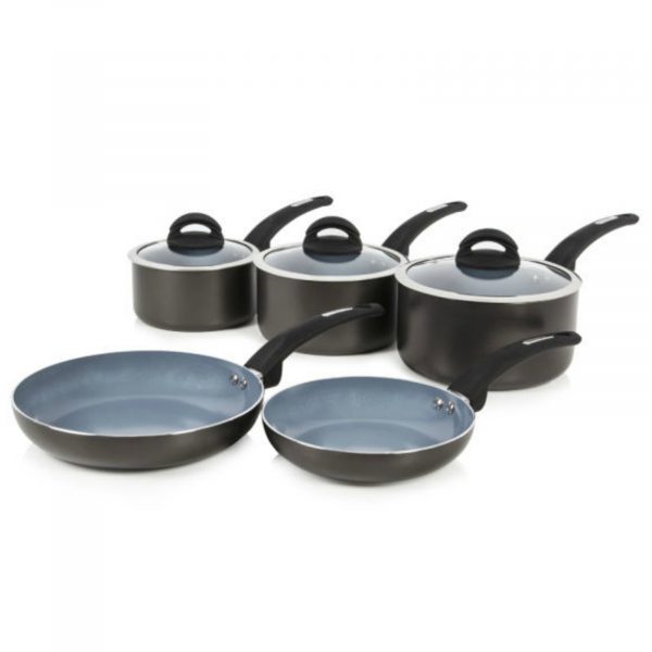 Tower T80303 5 Piece Pan Set 16/18/20cm - Graphite