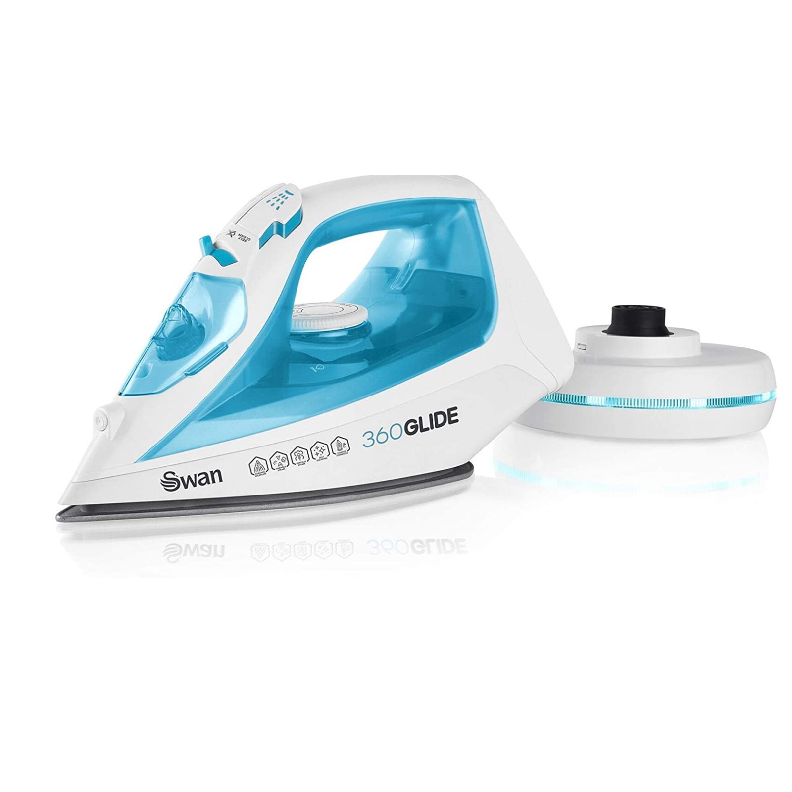 Swan 2-in-1 Cord or Cordless Steam Press Iron SI16410N Swan 2-in-1 Cord or Cordless Steam Press Iron SI16410N - Image 2