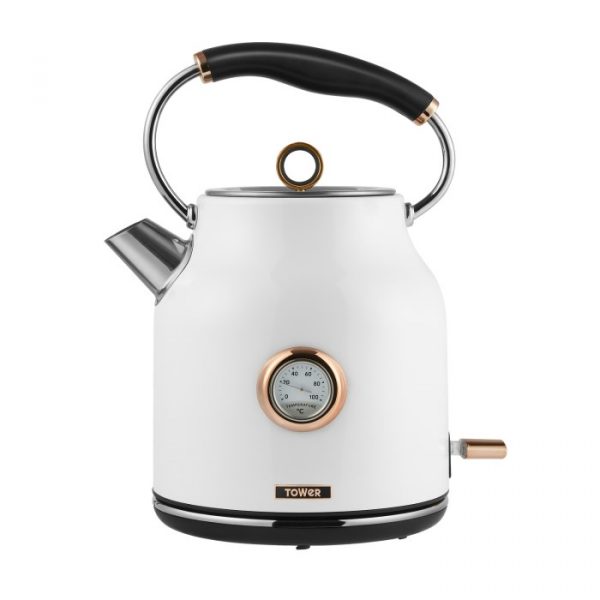 Tower T10020W 1.7L Kettle – Rose Gold & White