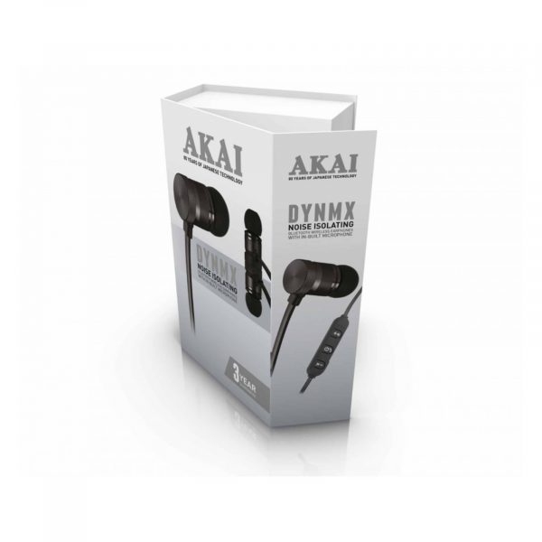 Akai A58068JB Dynmx Bluetooth Magnetic In-Ear Headphones – Black