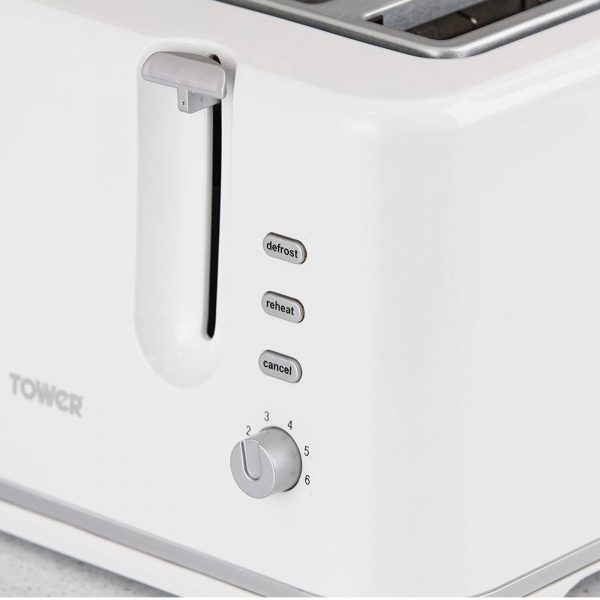 Tower T20010W Toaster Essentials 4 Slice 1740W – White