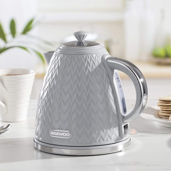 Daewoo SDA1820 1.7L Argyle Collection Kettle – Grey