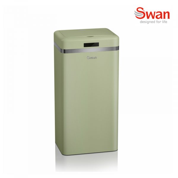 Swan SWKA4500GN Retro Sensor Bin 45L Green