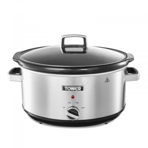 Tower T16039 Stainless Steel 3.5 Litre Slow Cooker