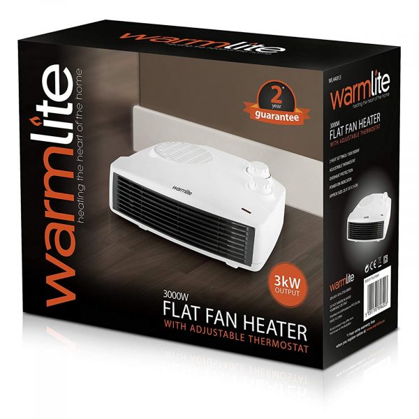 Warmlite WL44013 Flat Fan Heater 1500W to 3000W