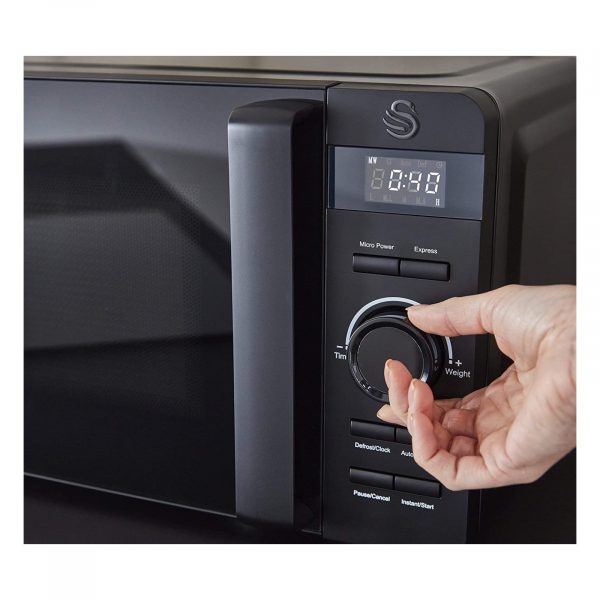 Swan SM22037BLKN Stealth 20L Microwave Matte Black - Image 3