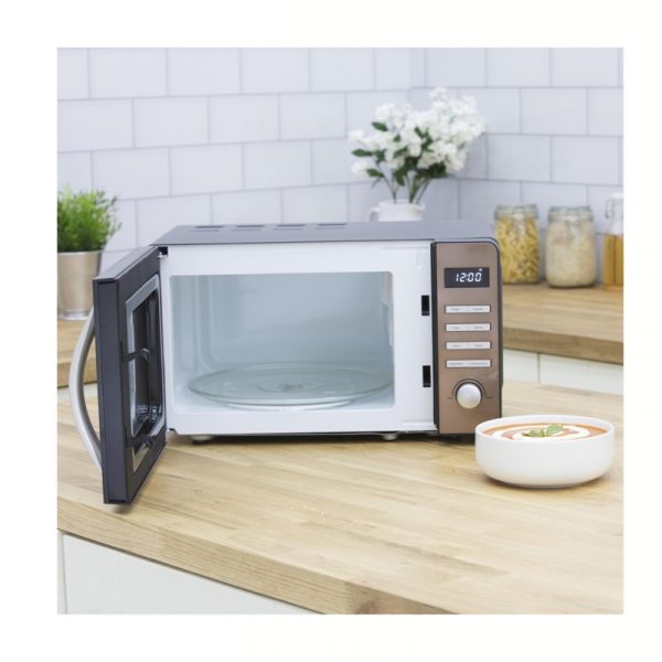 Swan SM22090COPN Digital Microwave 20L 800W – Black / Copper