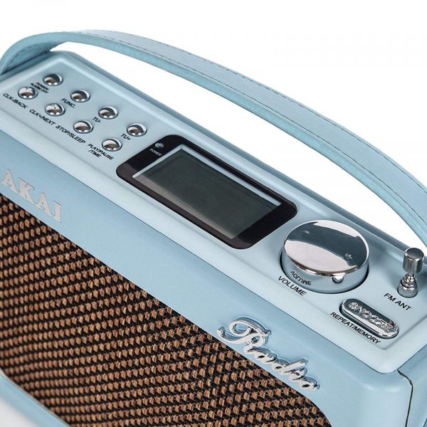 Akai A60016BLN DAB Radio Retro Bluetooth Wireless – Blue