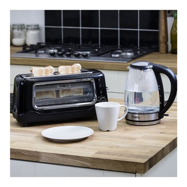 Tower T20011 2 Slice Toaster – Glass