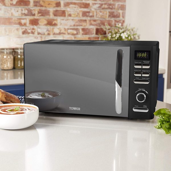Tower T24019  Digital Microwave 800W - Black - Image 3