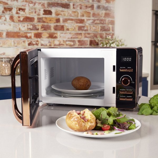 Tower T24021 Digital Solo Microwave – Black / Rose Gold