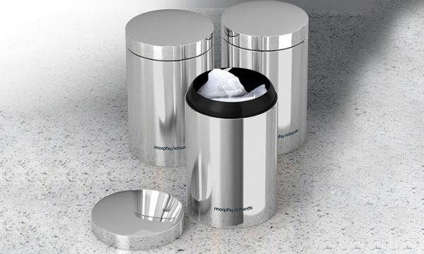 Morphy Richards 70252 Accents Set of 3 Storage Canisters Stainless Steel