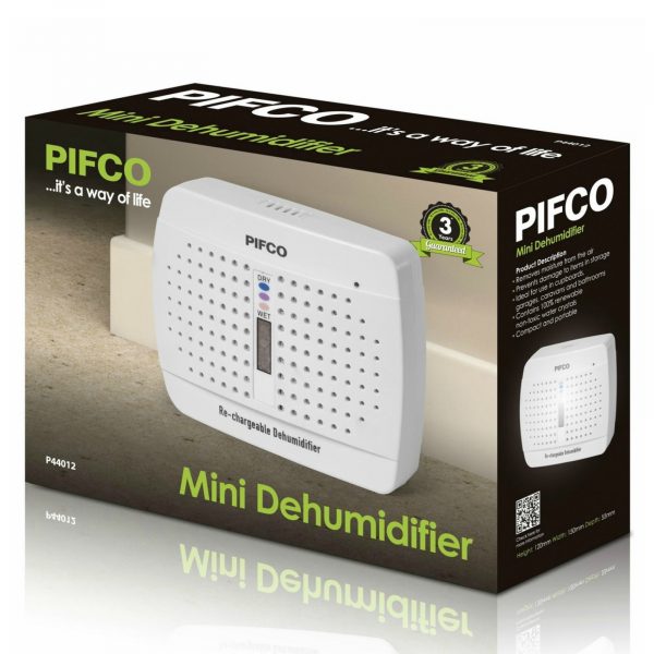 Pifco P44012 Mini Portable Dehumidifier – White