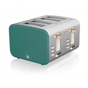 Swan ST14620GREN Scandi Style Nordic 4 Slice Toaster – Pine Green ST14620GREN Swan ST14620GREN Scandi Style Nordic 4 Slice Toaster – Pine Green ST14620GREN
