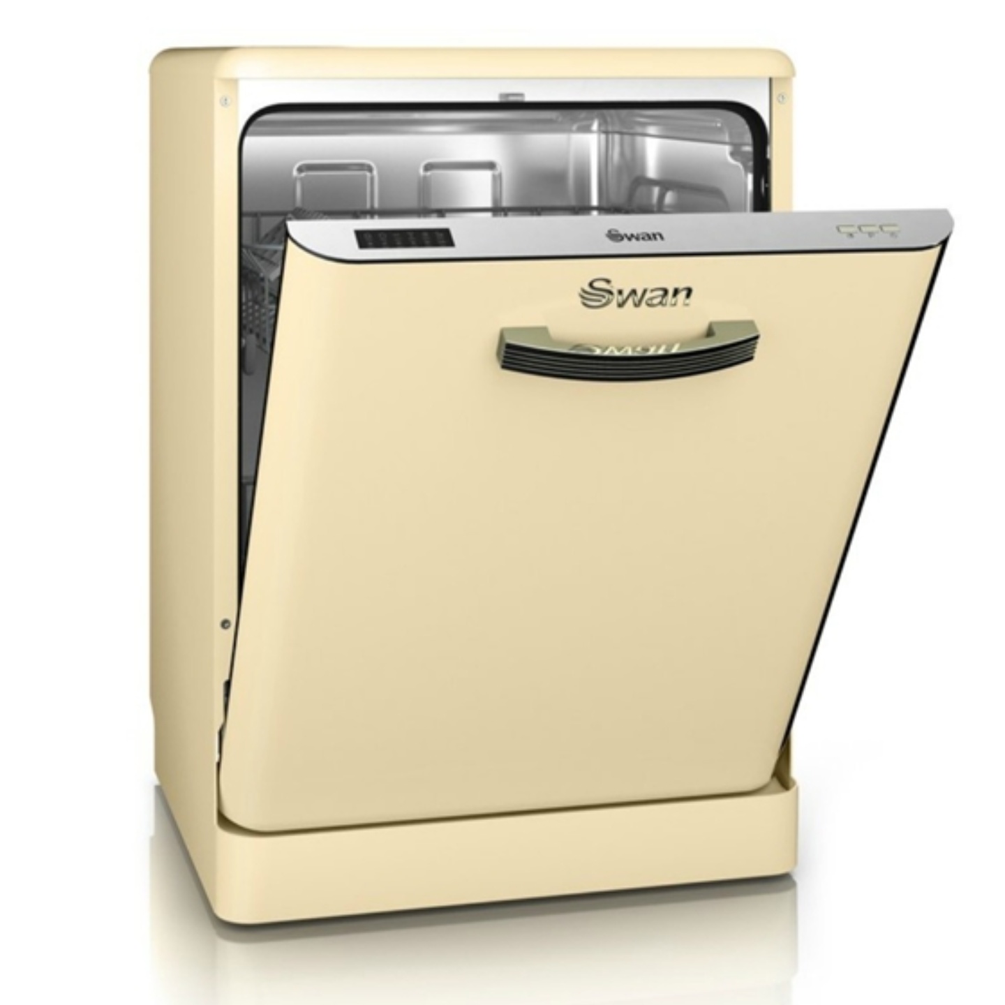 Swan SDW7040CN Retro Dishwasher Cream Kettle And Toaster Man Swan SDW7040CN Retro Dishwasher Cream Kettle And Toaster Man