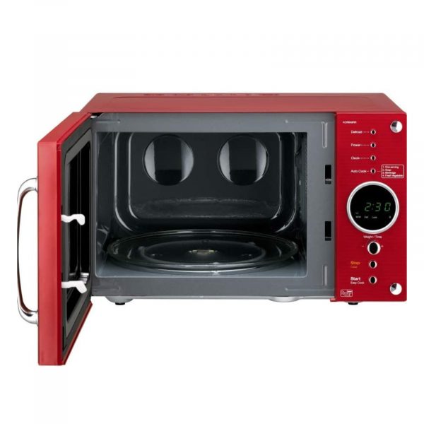 Daewoo KOR8A9RDR 23L Retro Design 800W Manual Microwave – Red