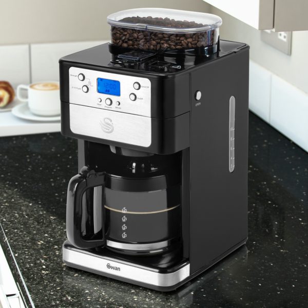 Swan SK32020N Bean to Cup Coffee Maker 1.25L – Black