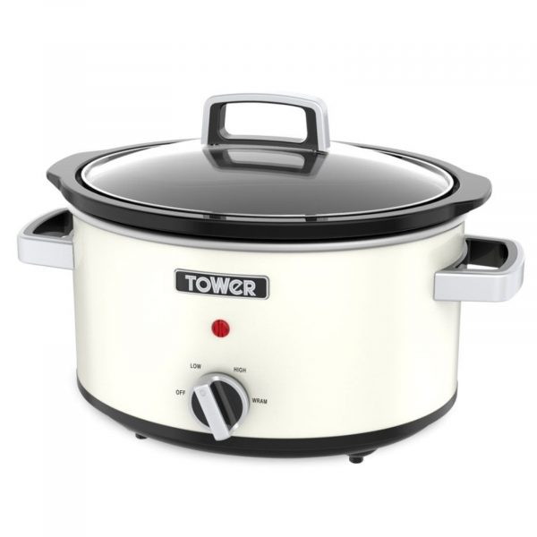 Tower T16019C Slow Cooker 6.5L – Cream