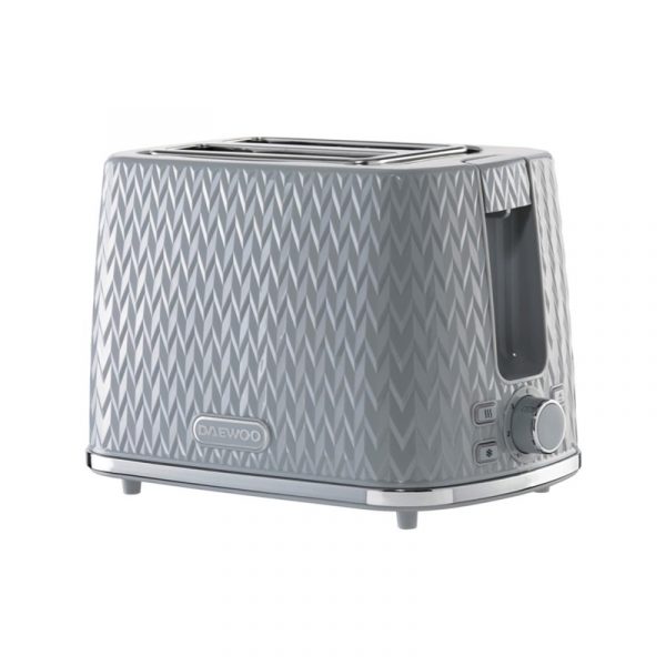 Daewoo Argyle 2 Slice Toaster Grey