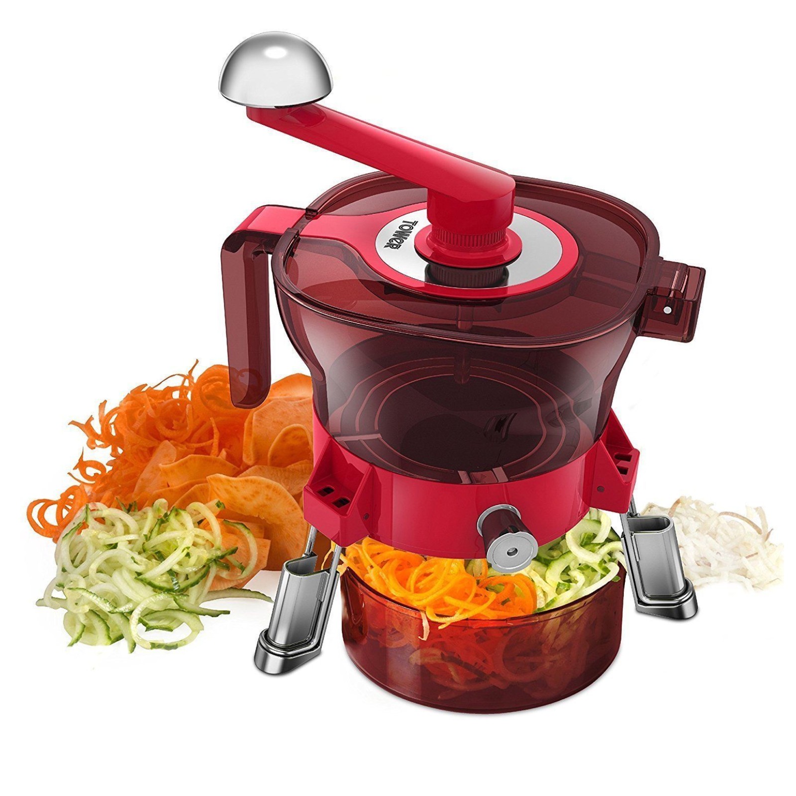 Tower T80429 Limited Edition Spiralizer Ruby - Red - Kettle and Toaster Man